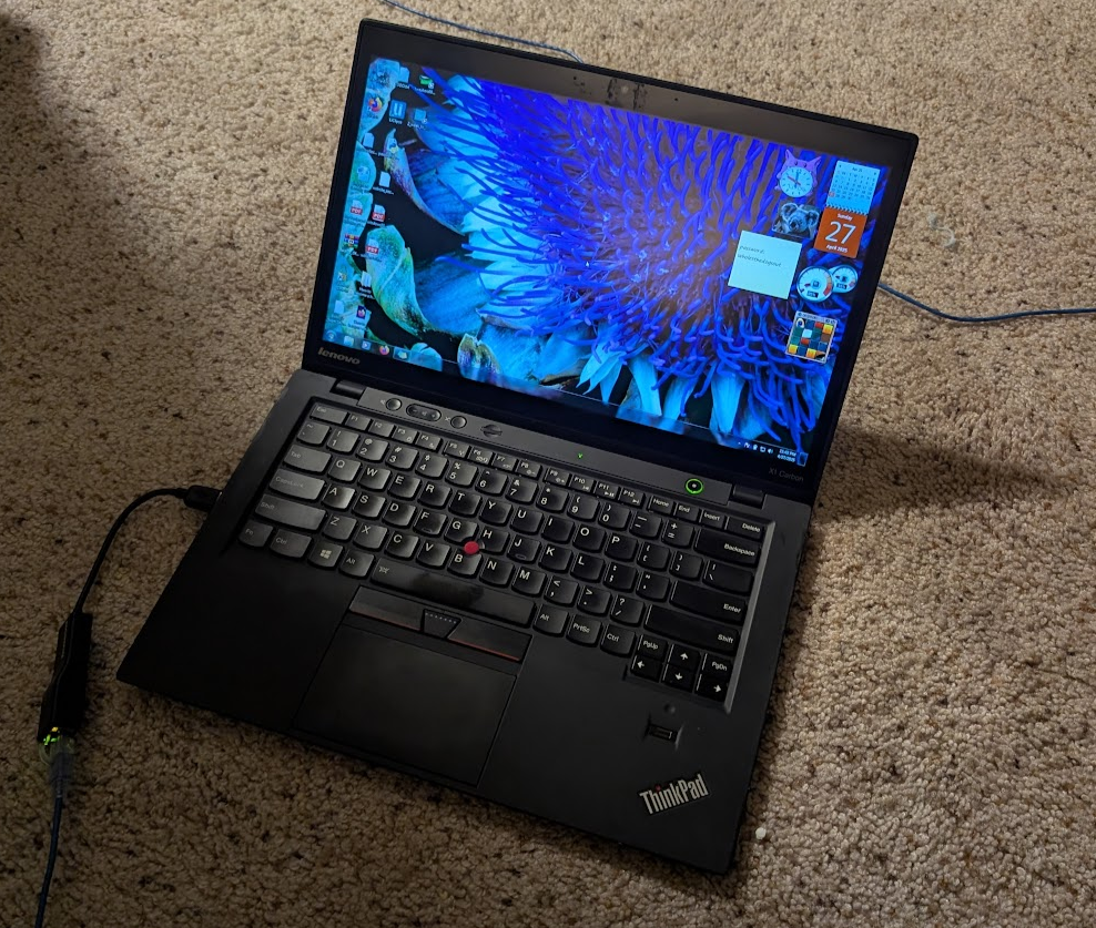 The laptop that I eventually ended up using.